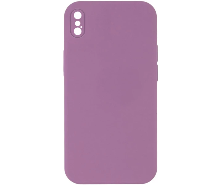 5244274317878021 Чохол Silicone Case для iPhone X/Xs Full Camera Ліловий - Зображення 1